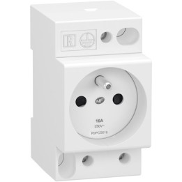 Schneider - Resi9 XP - prise de courant - 2P+T - 250V - 16A - Réf : R9PCS616