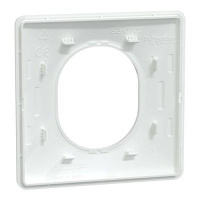 Schneider - Ovalis - Plaque de finition - 1 poste Blanc - Réf : S320702