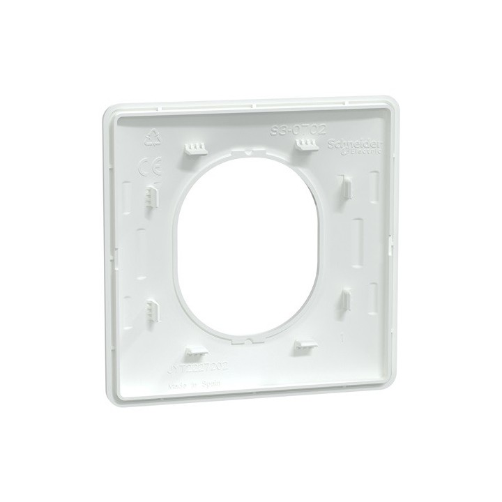 Schneider - Ovalis - Plaque de finition - 1 poste Blanc - Réf : S320702