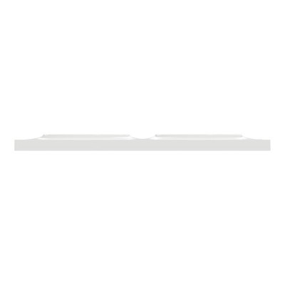 Schneider - Odace Styl - plaque - blanc - 2 postes horizontaux ou verticaux entraxe 71mm - Réf : S520704
