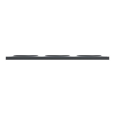 Schneider - Odace Styl - plaque anthracite - 3 postes horiz./vert. entraxe 71mm - Réf : S540706