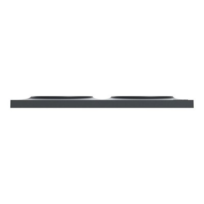 Schneider - Odace Styl - plaque anthracite - 2 postes horiz./vert. entraxe 71mm - Réf : S540704