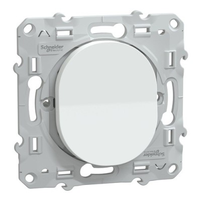 Schneider - Ovalis - interrupteur va et vient - 10AX - Blanc - Réf : S320204