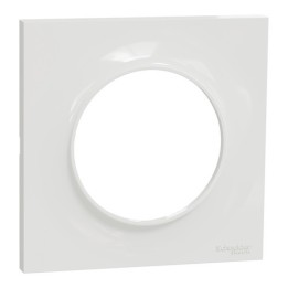 Schneider - Odace Styl - plaque Blanc 1 poste - Réf : S520702