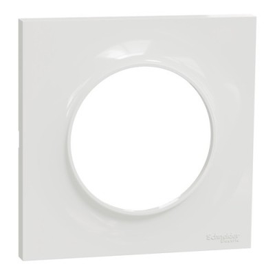 Schneider - Odace Styl - plaque Blanc 1 poste - Réf : S520702
