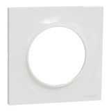Schneider - Odace Styl - plaque Blanc 1 poste - Réf : S520702