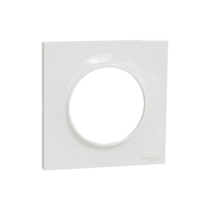 Schneider - Odace Styl - plaque Blanc 1 poste - Réf : S520702