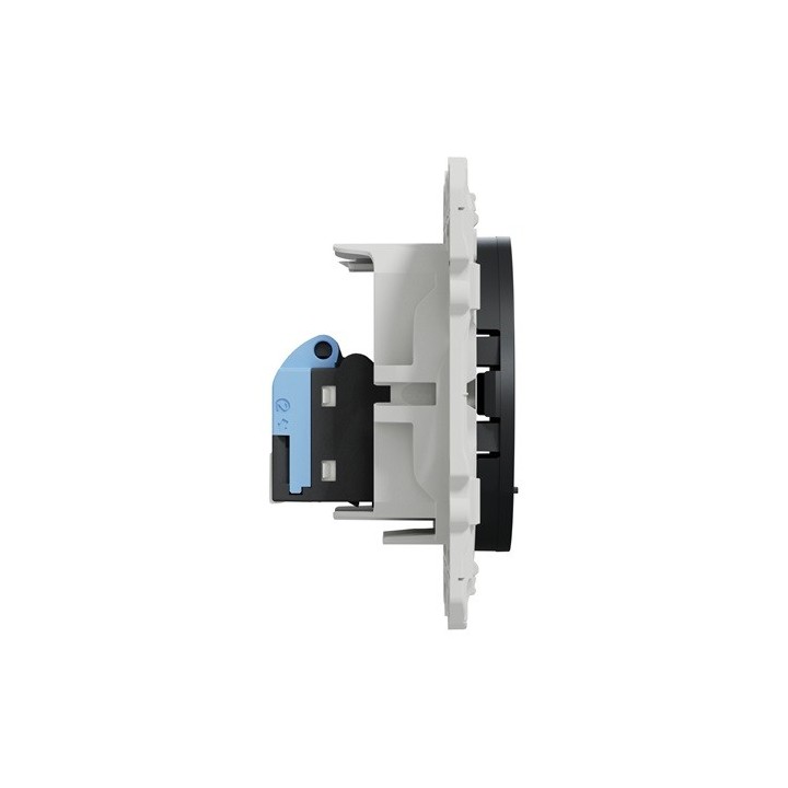 Schneider Odace - Prise RJ45 - Anthracite - Grade 1 (Téléphone + Informatique) Cat. 6 Utp - Réf : S540475