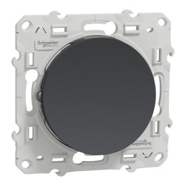Schneider Odace - Bouton Poussoir - Anthracite - Réf : S540206