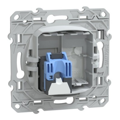 Schneider - Ovalis - prise RJ45 - cat.6 STP - réseaux VDI - grade 3 - Blanc - Réf : S320476
