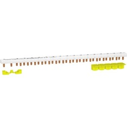Schneider - Resi9 XP - peigne monobloc - 1P+N - 63A - 18 modules - cache dents 5M - Réf : R9PXH218