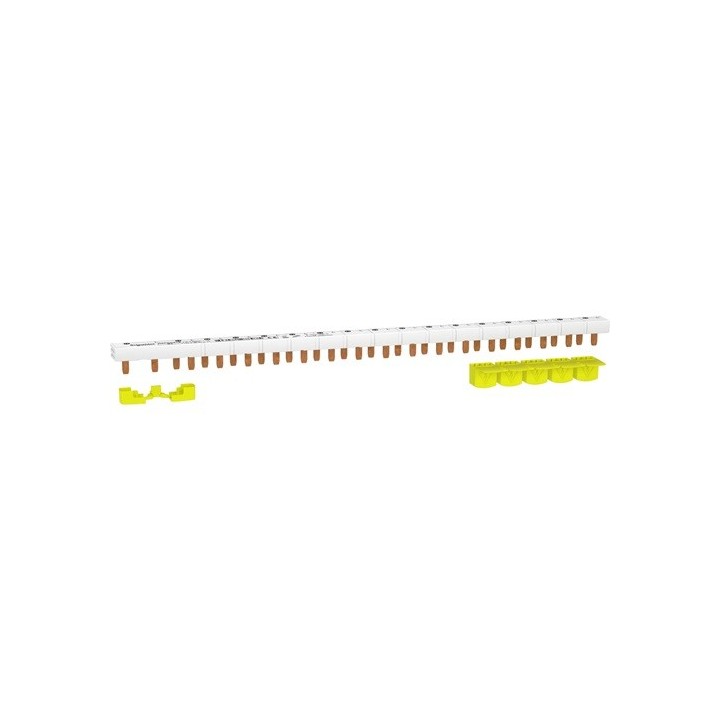 Schneider - Resi9 XP - peigne monobloc - 1P+N - 63A - 18 modules - cache dents 5M - Réf : R9PXH218