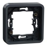Schneider Mureva Styl - Cadre 1 poste encastré IP55 gris - Réf : MUR34107
