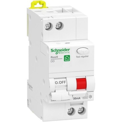 Schneider - Resi9 XP - disjoncteur différentiel - 1P+N - 16A - 30mA - courbe C - type Fsi - Réf : R9PDCF16