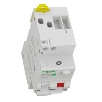 Schneider - Resi9 XP - disjoncteur différentiel - 1P+N - 16A - 30mA - courbe C - type Fsi - Réf : R9PDCF16