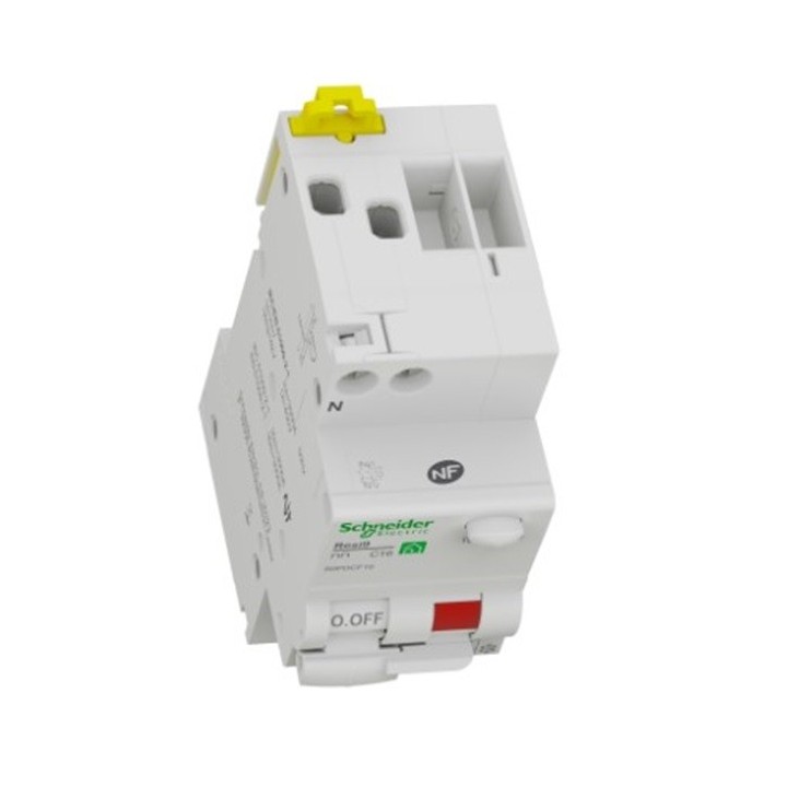 Schneider - Resi9 XP - disjoncteur différentiel - 1P+N - 16A - 30mA - courbe C - type Fsi - Réf : R9PDCF16