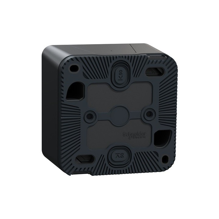 Schneider Mureva Styl - Double va et vient complet saillie - IP55 connexion auto - gris - Réf : MUR35022