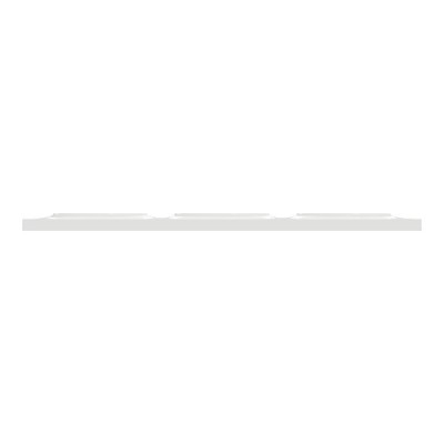Schneider - Odace Styl - plaque - blanc - 3 postes horizontaux ou verticaux entraxe 71mm - Réf : S520706