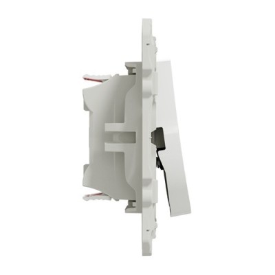 Schneider Odace - Interrupteur Va et Vient + Bouton Poussoir - Blanc - Réf : S520285
