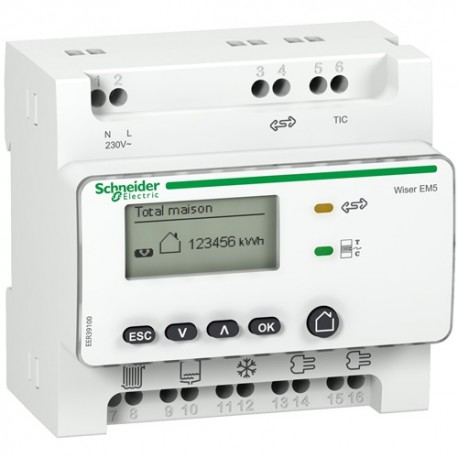 Schneider - Wiser Energy - compteur des usages électriques RT2012 - Réf : EER39300