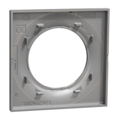 Schneider - Odace Styl - plaque Alu 1 poste - Réf : S520702E