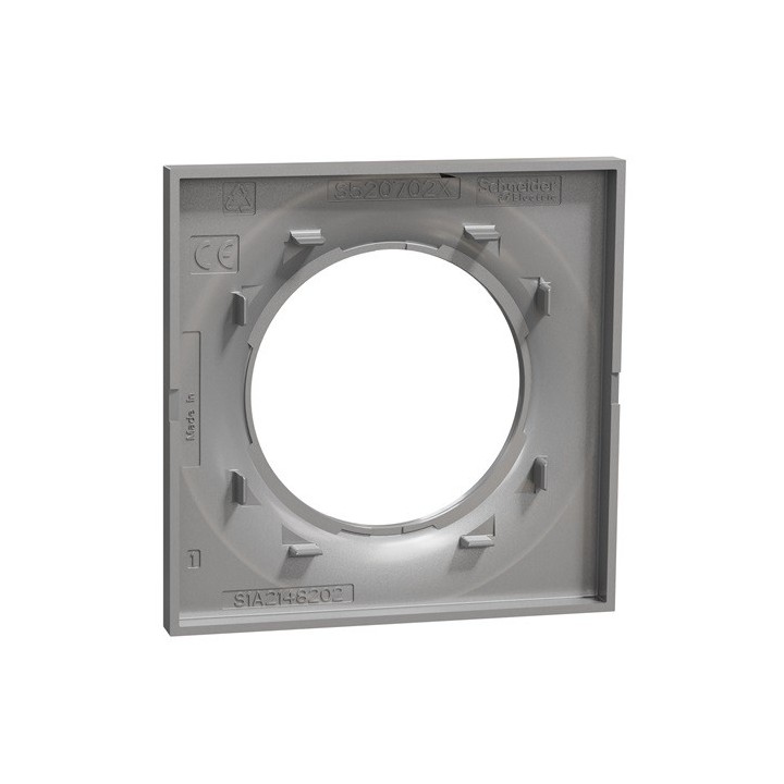 Schneider - Odace Styl - plaque Alu 1 poste - Réf : S520702E