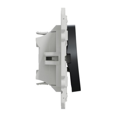 Schneider Odace - Double Poussoir - Anthracite - Connexion Rapide - Réf : S540216