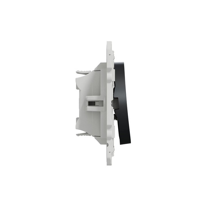 Schneider Odace - Double Poussoir - Anthracite - Connexion Rapide - Réf : S540216