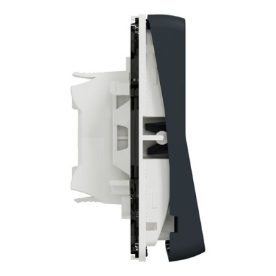 Schneider Mureva Styl - Va et vient composable IP55- connexion automatique gris - Réf : MUR37021