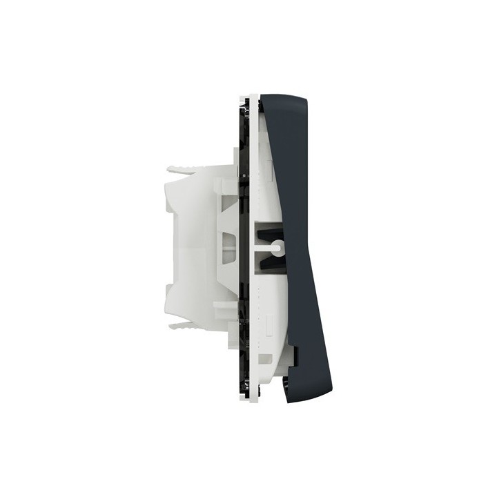 Schneider Mureva Styl - Va et vient composable IP55- connexion automatique gris - Réf : MUR37021