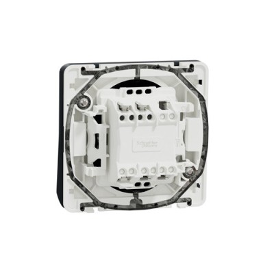 Schneider Mureva Styl - Va et vient composable IP55- connexion automatique gris - Réf : MUR37021