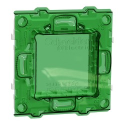 Schneider - Unica - support de fixation 2 mod + protection de chantier - plastique - Réf : NU7002PC