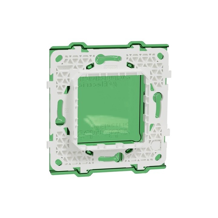 Schneider - Unica - support de fixation 2 mod + protection de chantier - plastique - Réf : NU7002PC