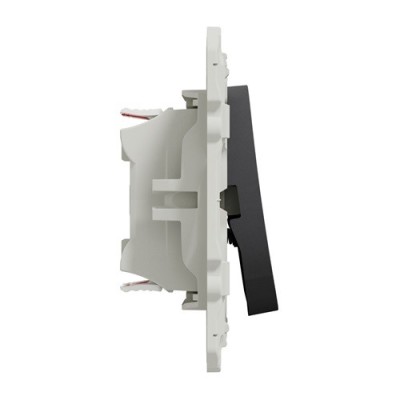 Schneider Odace - Va-Et-Vient + Poussoir - Anthracite - Réf : S540285
