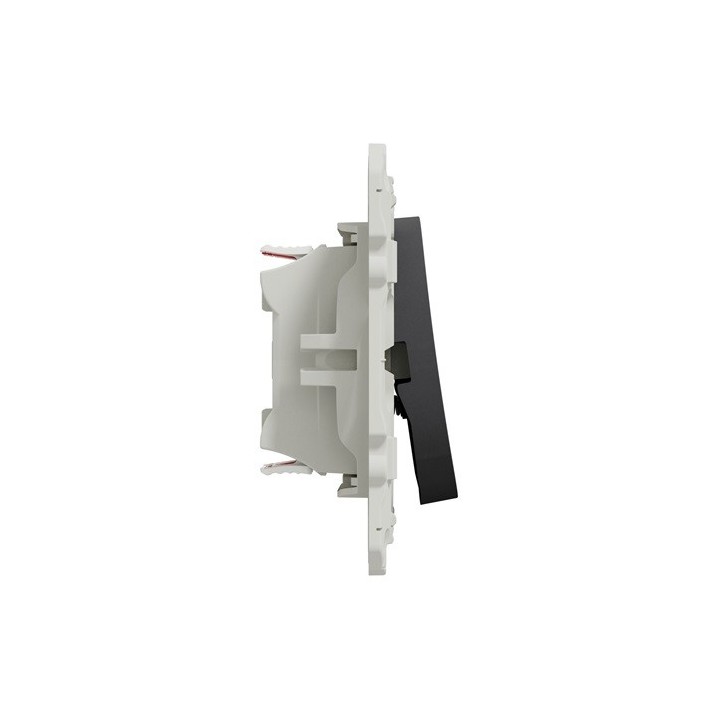 Schneider Odace - Va-Et-Vient + Poussoir - Anthracite - Réf : S540285