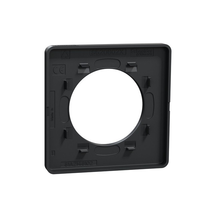 Schneider - Odace Touch - plaque de finition - anthracite - 1 poste - Réf : S540802
