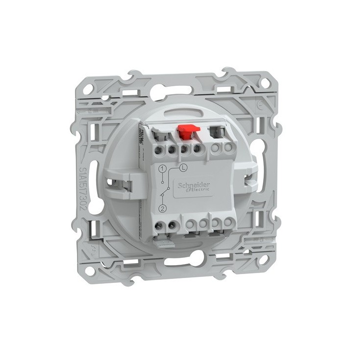Schneider - Ovalis - interrupteur va et vient - 10AX - Anthracite - Réf : S340204