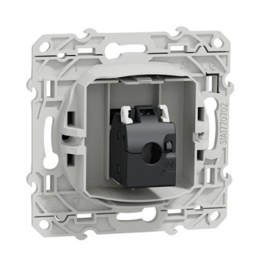 Schneider Odace - Prise RJ45 - Anthracite - Grade 3 (Multimédia) Cat. 6 Stp - Réf : S540476