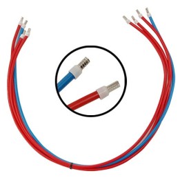 Lot de 4 cordons de liaison disjoncteur abonné/tableau - Tetra - 3 phases/1 neutre - section 16 mm² - long: 1m - Réf : VRHTRI-5