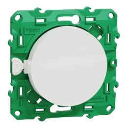 Schneider - Odace sans fil sans pile - interrupteur simple allumage - blanc - Réf : S520104
