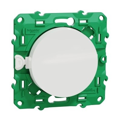Schneider - Odace sans fil sans pile - interrupteur simple allumage - blanc - Réf : S520104