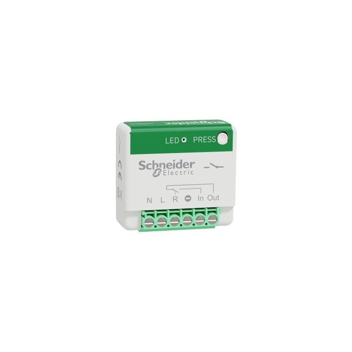 Schneider - Odace sans fil sans pile - actionneur générique - micro-module - 10A - blanc - Réf : S520192