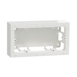 Schneider - Odace Styl - boîte pour montage en saillie - blanc - 2 postes entraxe 71mm - Réf : S520764
