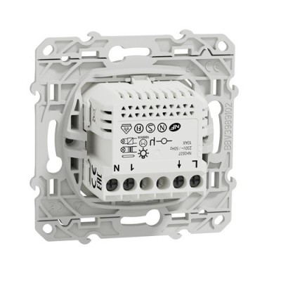 Schneider - Wiser - Bouton poussoir connecté aluminium - Réf : S530530W