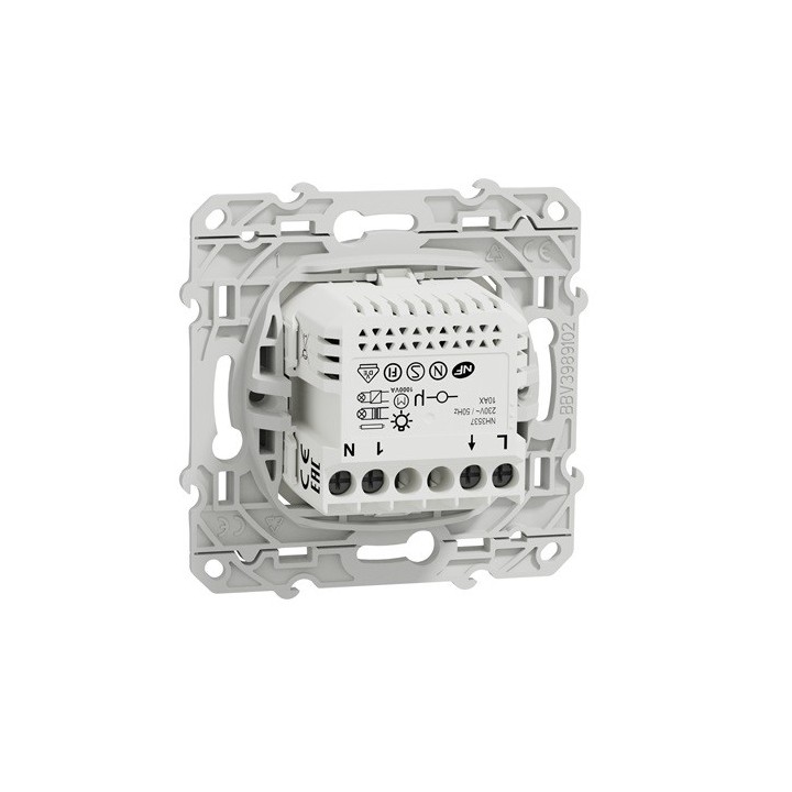 Schneider - Wiser - Bouton poussoir connecté aluminium - Réf : S530530W