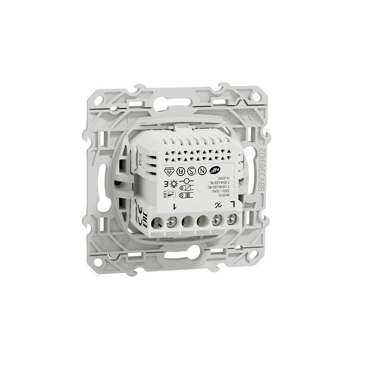 Schneider - Wiser - Variateur poussoir connecté anthracite - Réf: S540522W