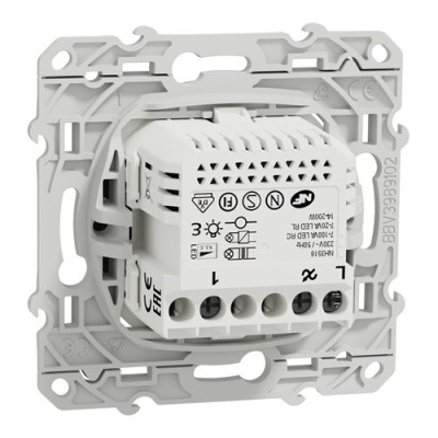 Schneider - Wiser - Variateur rotatif connecté anthracite - Réf: S540513W