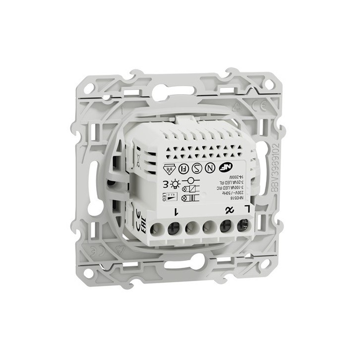 Schneider - Wiser - Variateur rotatif connecté anthracite - Réf: S540513W