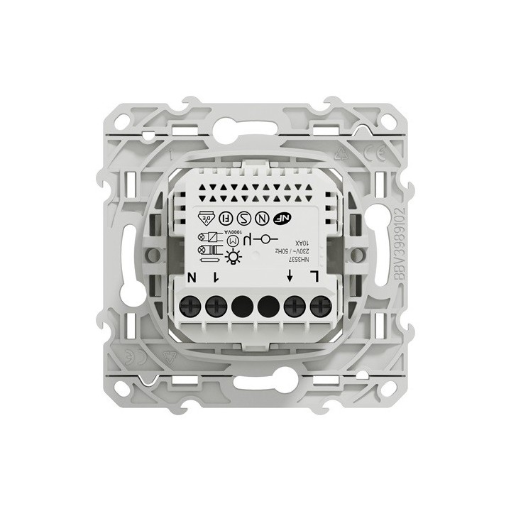 Schneider - Wiser - Bouton poussoir connecté blanc - Réf : S520530W