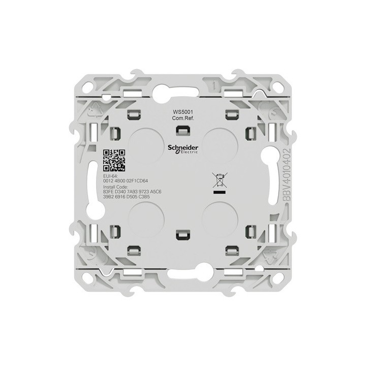 Schneider - Wiser Odace - interrupteur centralisé sans fil 2 ou 4 BP Blanc - Réf : S520531